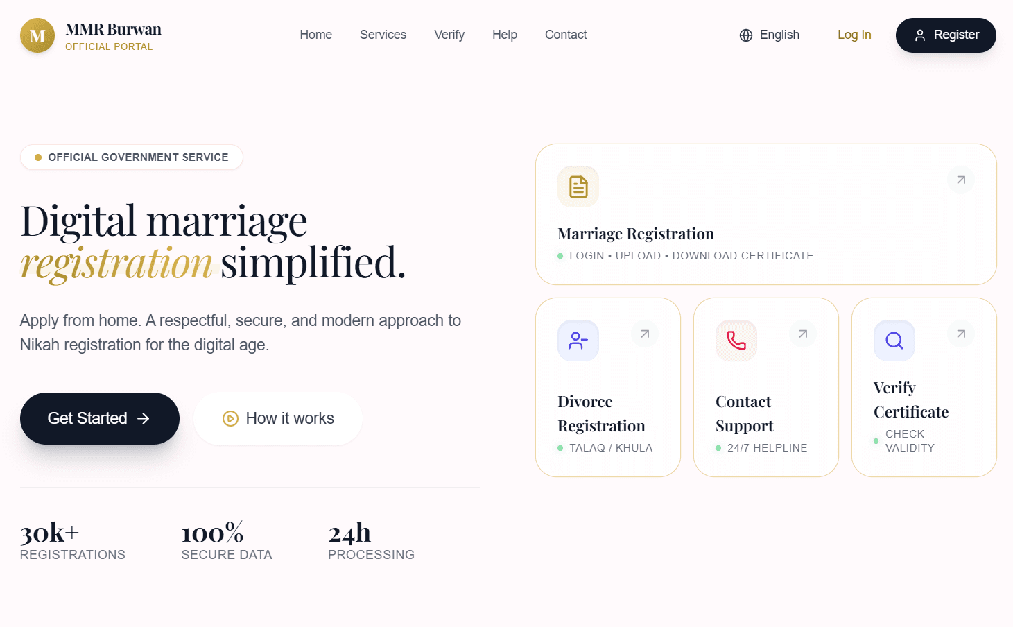 MMR Burwan - Marriage Registration Portal